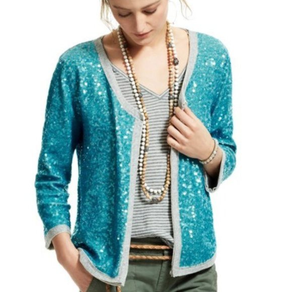 Calypso St. Barth Bruni Sequin Cardigan, Size XS - Picture 10 of 10